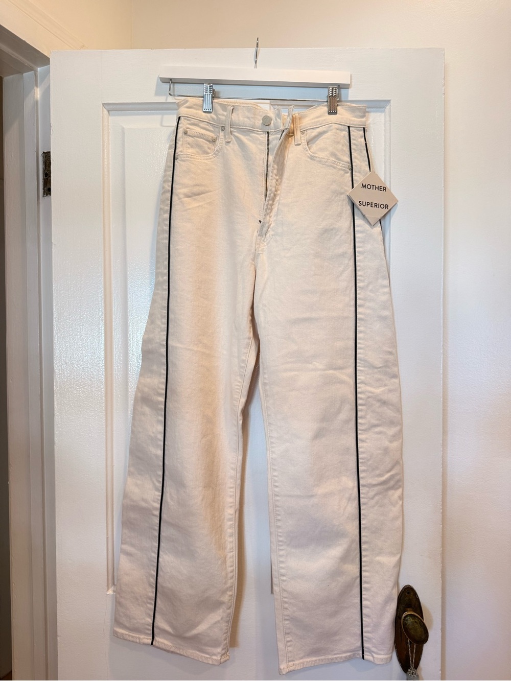 MOTHER Half Pipe Barrel in Cream